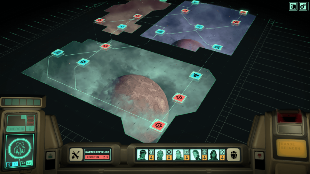 Earthless Routenkarte auf dem Holodeck.