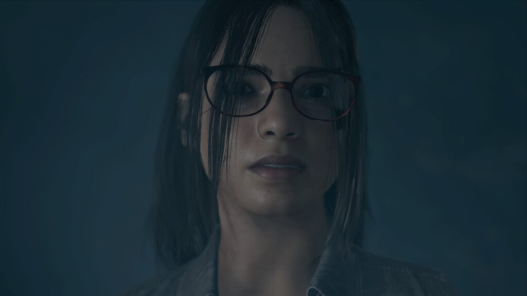 Anita aus Silent Hill – The Short Message schaut ins Bild.