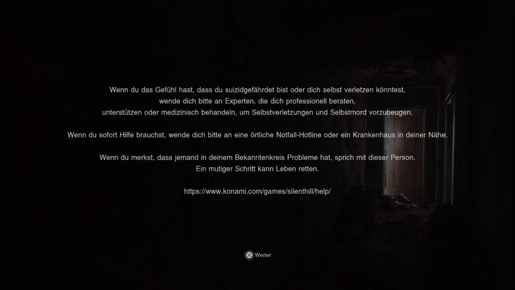 Triggerwarnung von Konami