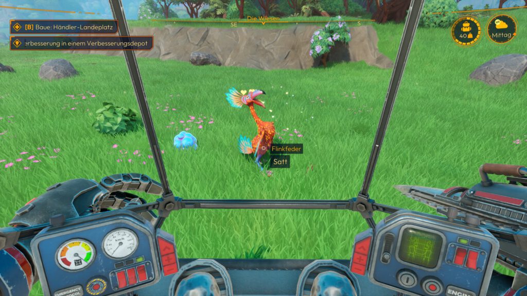 Lightyear Frontier Vogel ist satt und schenkt Ressourcen