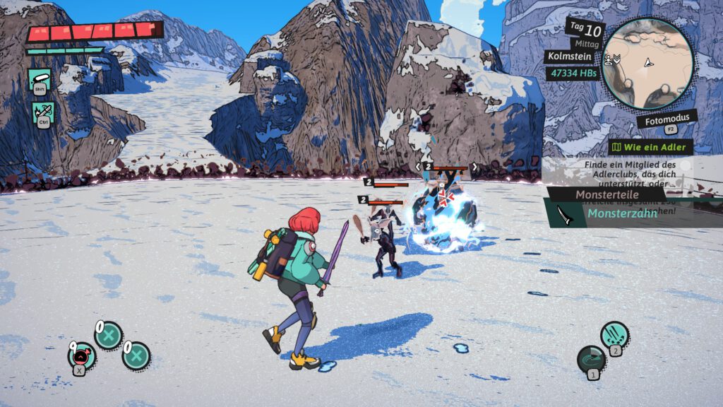 Dungeons of Hinterberg Kampf Schnee