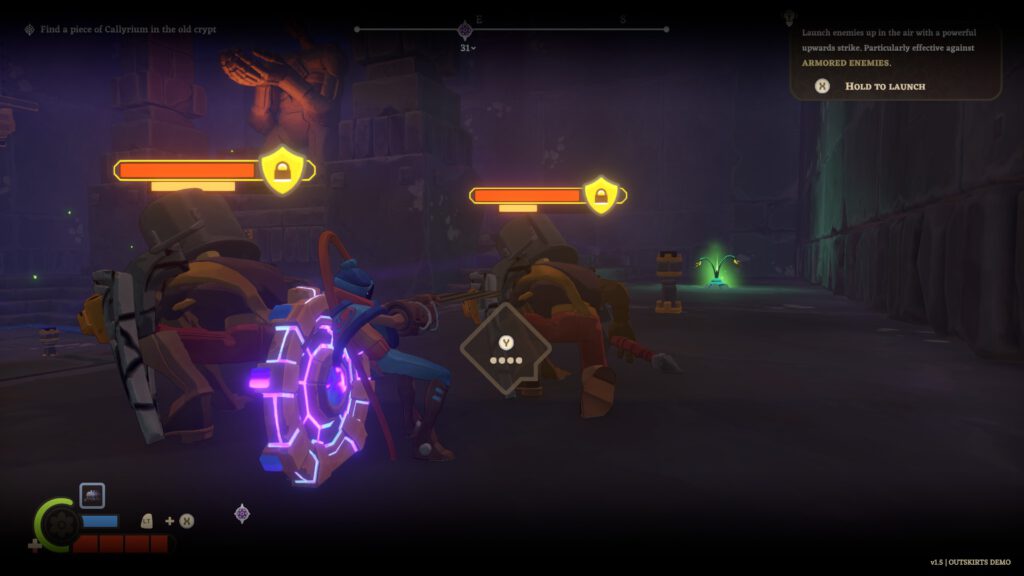 The Knightling Demo Rüstung abziehen