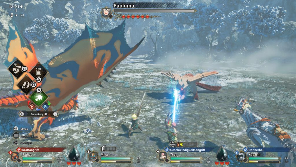 MONSTER HUNTER STORIES 3: TWISTED REFLECTION_Kampfbildschirm